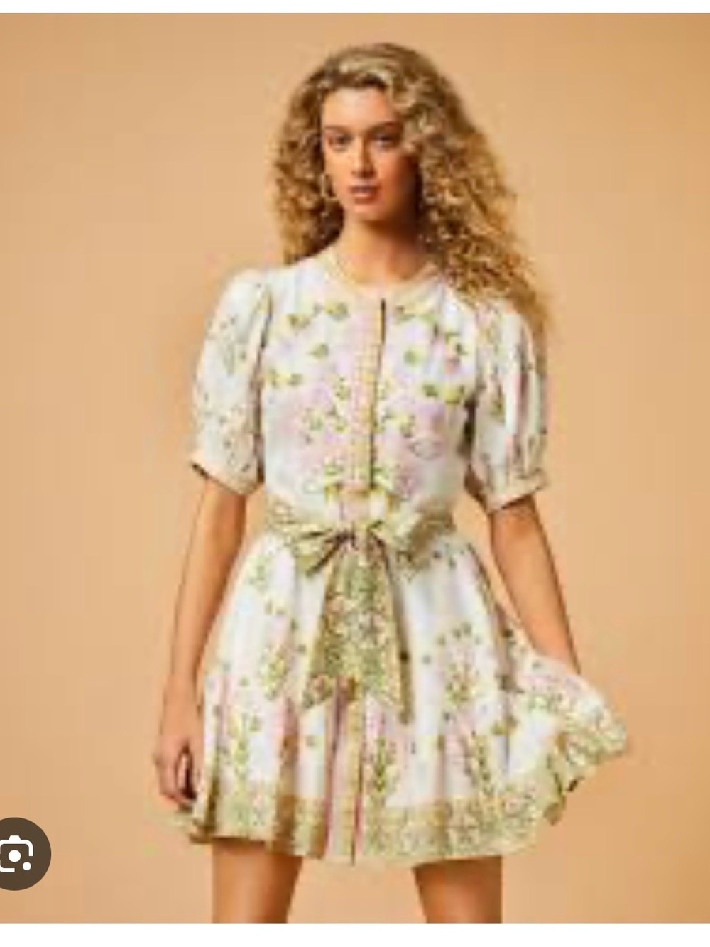 A loves A mommy and me matching Floral Tie-Waist linen blend Dress - Picture 7 of 10